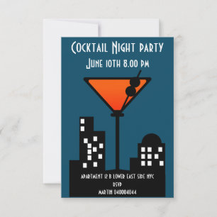 Cocktail Night Party Invitation