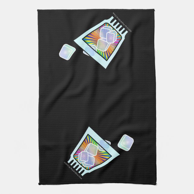 COCKTAIL - OLD FASHIONED - ROCKS GLASS TEA TOWEL (Vertical)