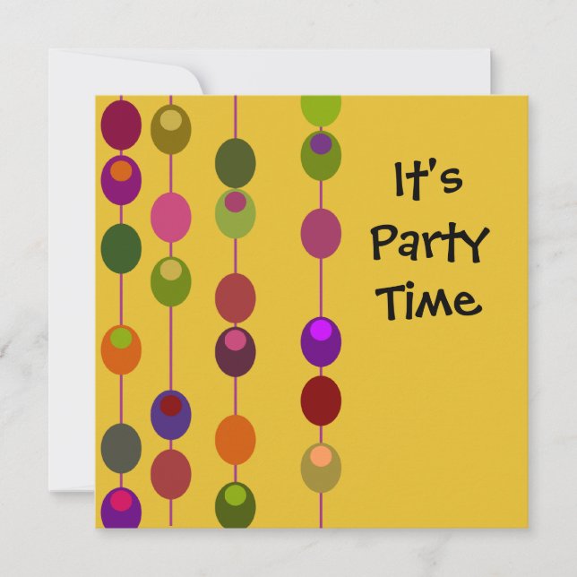 Cocktail Olives Invitation (Front)