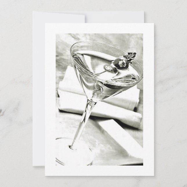 COCKTAIL OR ANY ADULT PARTY INVITATION (Front)