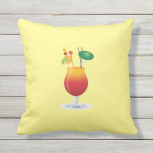 cocktail outdoor pillow waterproof