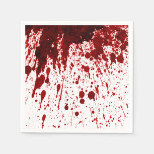 Cocktail Paper Napkin Blood Splatter Vampire Gothi