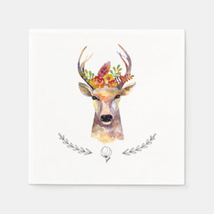 Cocktail Paper Napkin boho deer Buck Head Browning