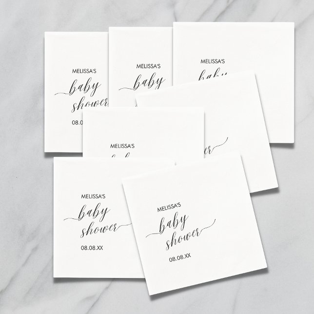 Cocktail Paper Napkin Modern Minimalist Simple (Creator Uploaded)