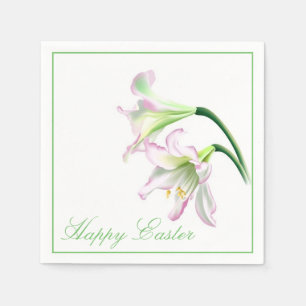 Cocktail Paper Napkins-Easter Lily Napkin
