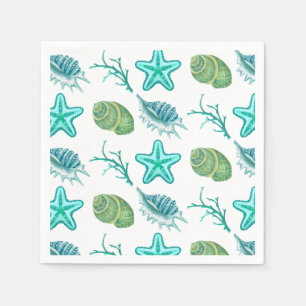 Cocktail Paper Napkins-Shells Napkin