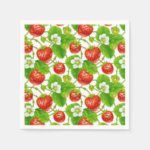 Cocktail Paper Napkins-Strawberries Napkin