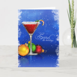 Cocktail Party Celebrate the Holidays Holiday Card