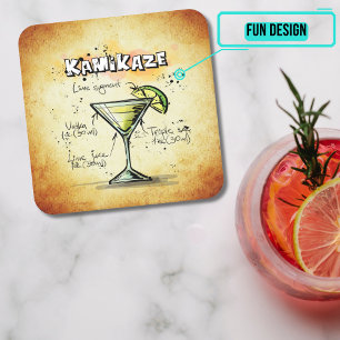 Cocktail Party Coaster Collection - Kamikaze