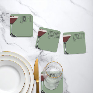 Cocktail Party Espresso Martini Paper Coaster