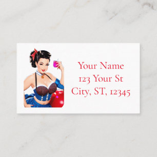 Cocktail Party Girl Thunder_Cove Business Card