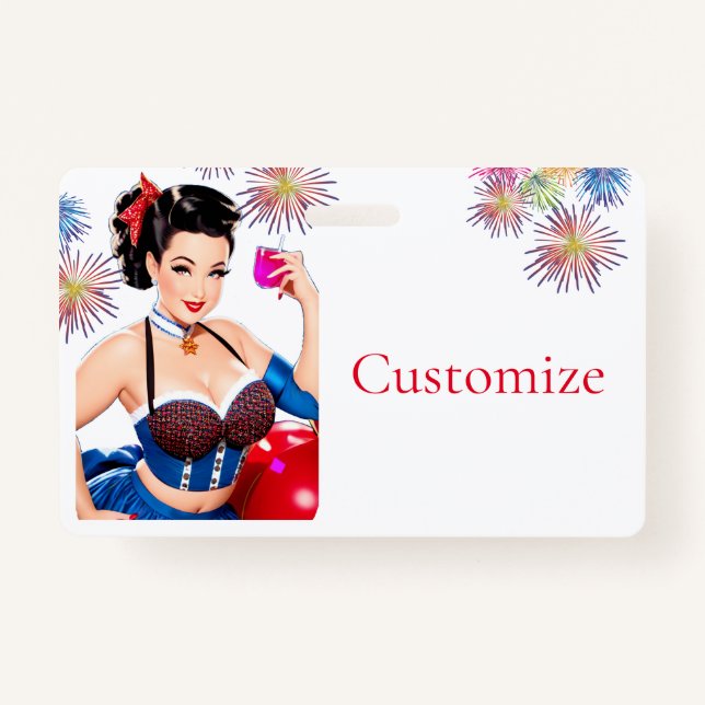 Cocktail Party Girl Thunder_Cove ID Badge (Front)