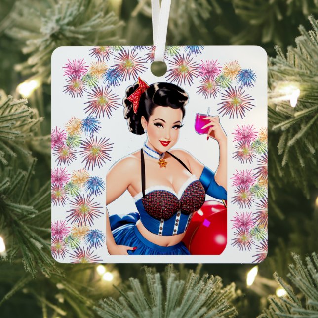 Cocktail Party Girl Thunder_Cove Metal Tree Decoration (Insitu)