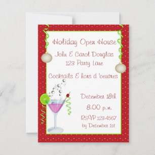 Cocktail Party Holiday Invitation
