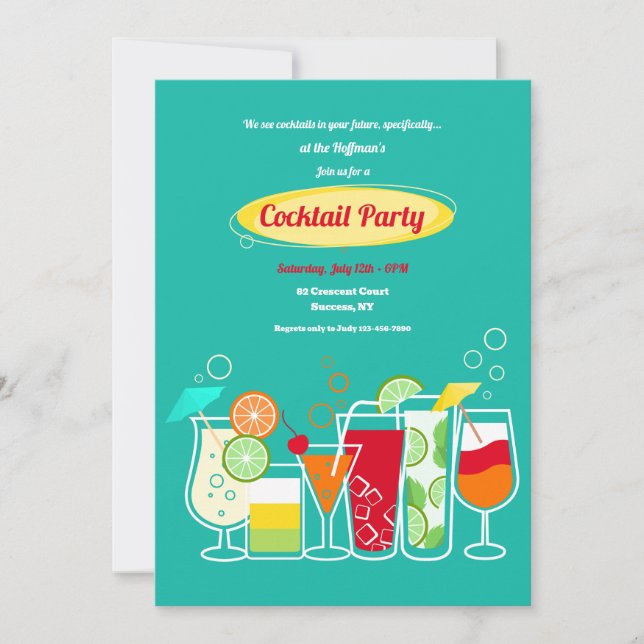Cocktail Party Invitation (Front)