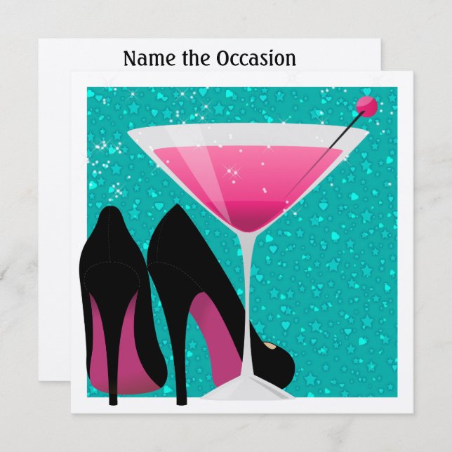 Cocktail Party Invitation by SRF (Front/Back)