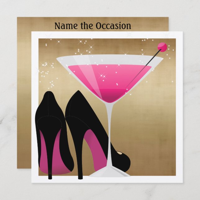 Cocktail Party Invitation by SRF (Front/Back)