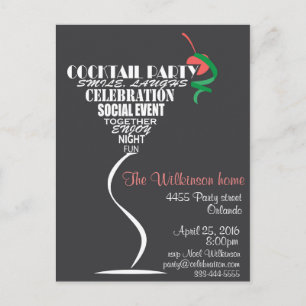 Cocktail Party invitation card design