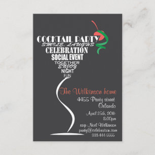 Cocktail Party invitation card design