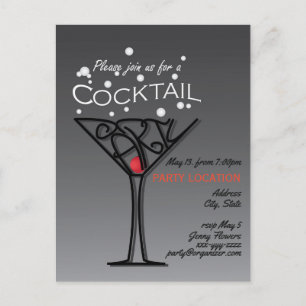 Cocktail party invitation design