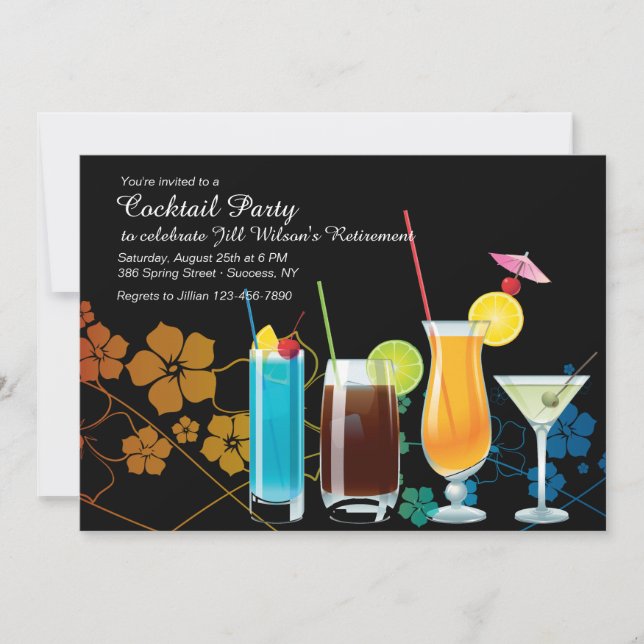 Cocktail Party Invitations (Front)