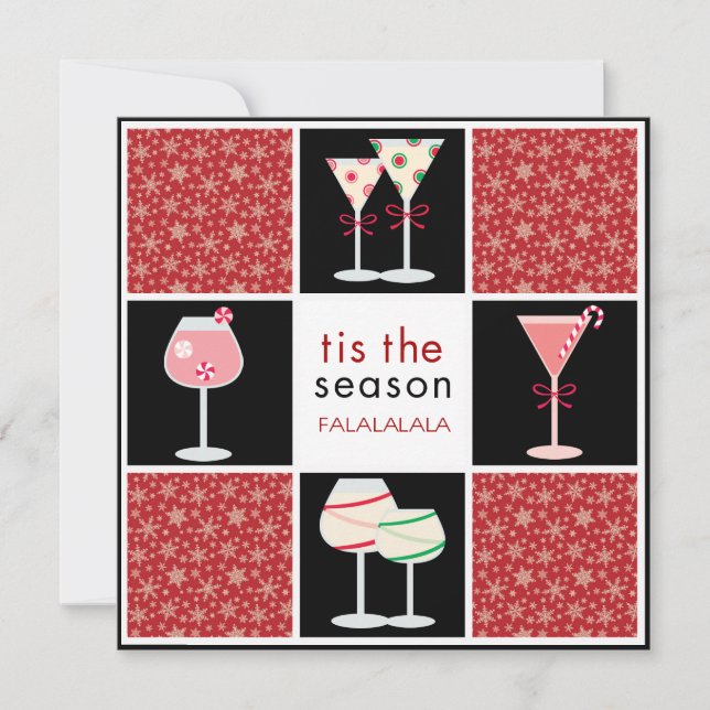 Cocktail Party Invitations for the Holidays (Front)