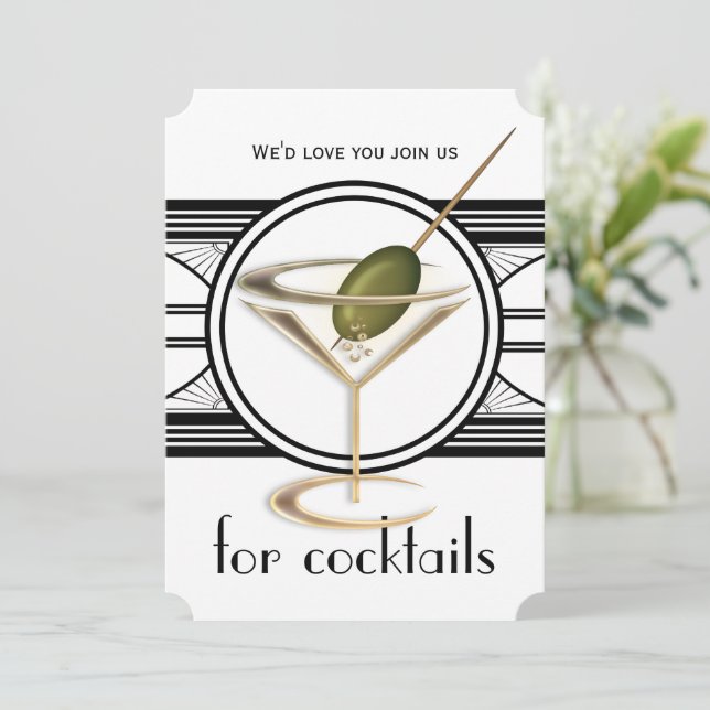 Cocktail Party Large Invitations (Standing Front)