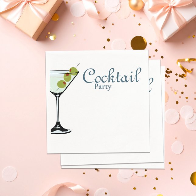 Cocktail party Martini Napkin (Creator Uploaded)