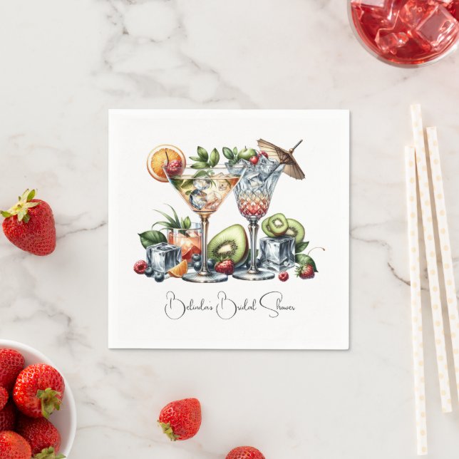 Cocktail Party Personalised Napkin (Insitu)