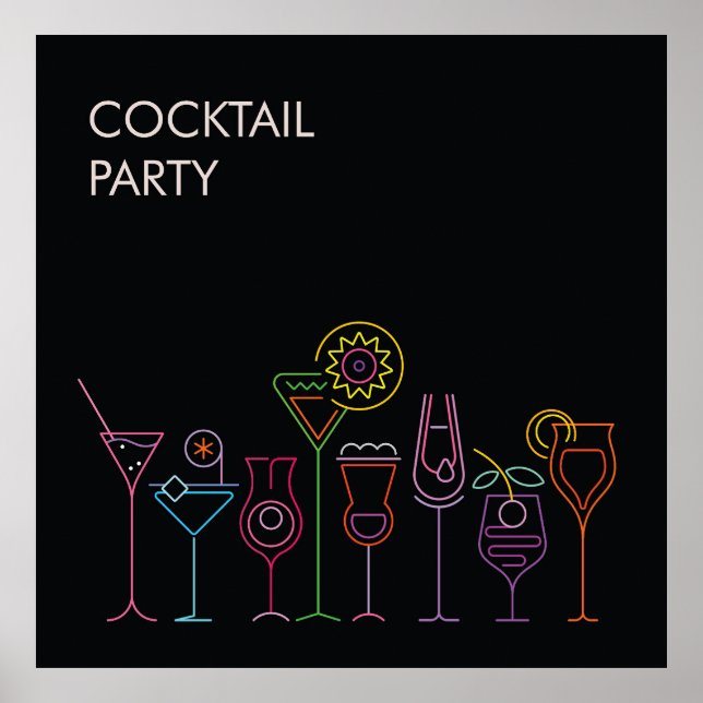 Cocktail Party Poster (Front)