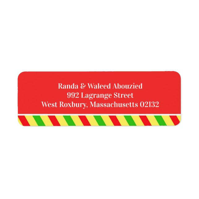 Cocktail Party Return Address Labels (Front)