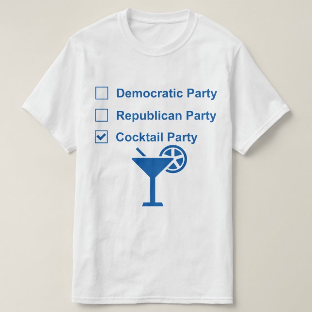 Cocktail Party T-Shirt (Design Front)