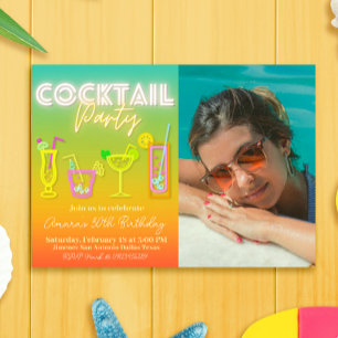 Cocktail Party with Photo Invitation