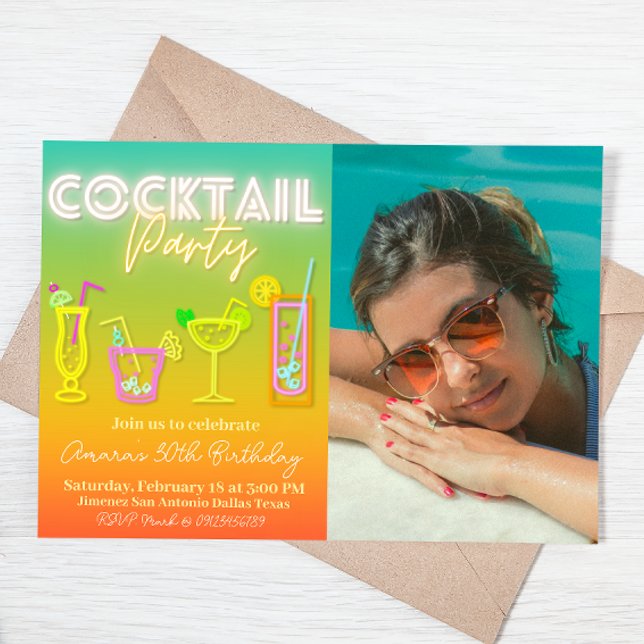 Cocktail Party with Photo Invitation (Creator Uploaded)