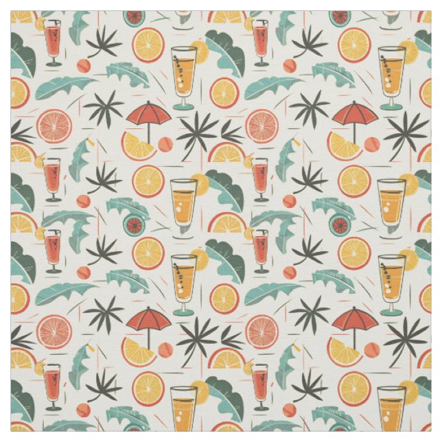 Cocktail Pattern Fabric (Swatch)