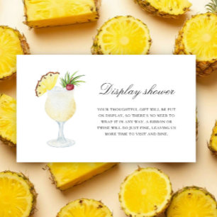 Cocktail Pineapple - Display shower  Enclosure Card