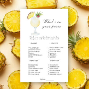 Cocktail Pineapple - What's in your purse game