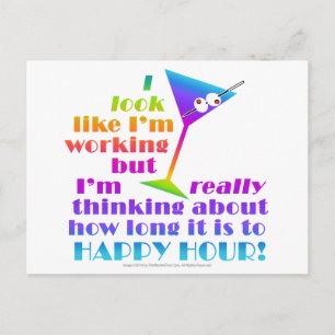 Cocktail Postcards - How Long to Happy Hour