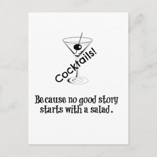 Cocktail Story Postcard