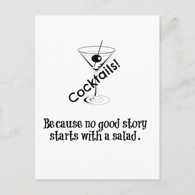 Cocktail Story Postcard (Front)