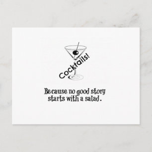 Cocktail Story Postcard