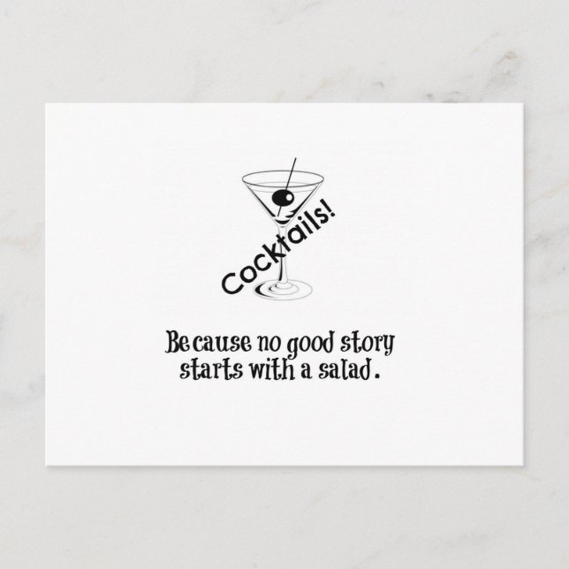 Cocktail Story Postcard (Front)