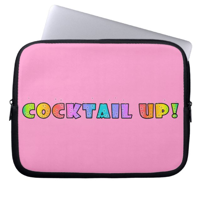 COCKTAIL UP ELECTRONICS LAPTOP BAG (Front)