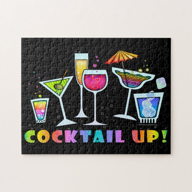 COCKTAIL UP GLASSES PUZZLES (Horizontal)