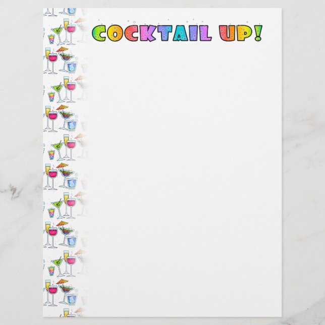 COCKTAIL UP! LETTERHEAD (Front)