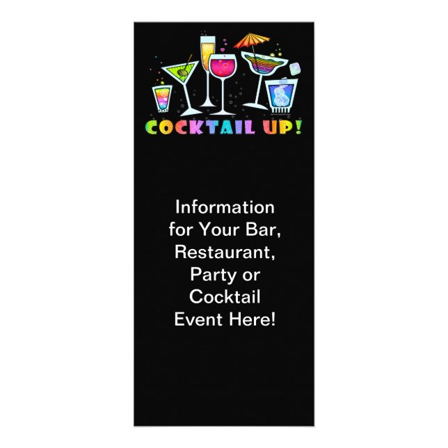 COCKTAIL UP PROMOTIONAL EVENT RACK CARD (Front)