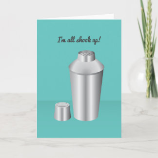 Cocktail Valentine: I'm all shook up! Holiday Card