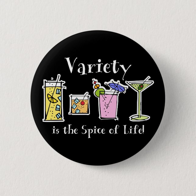 Cocktail Variety 6 Cm Round Badge (Front)