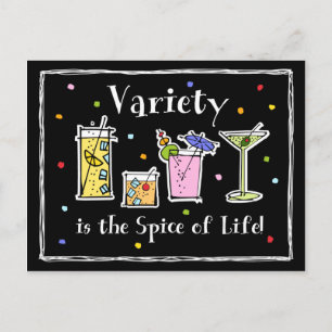 Cocktail Variety Recipe Card