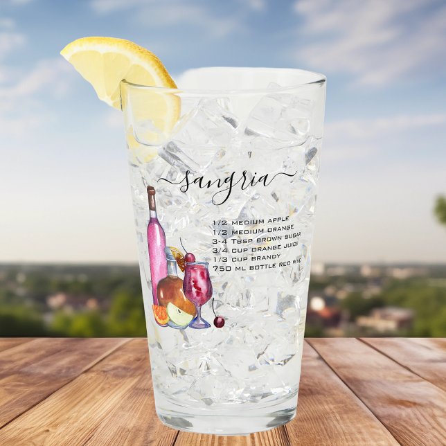 Cocktail Watercolor Recipe Mixed Drinks Sangria  Glass (Creator Uploaded)